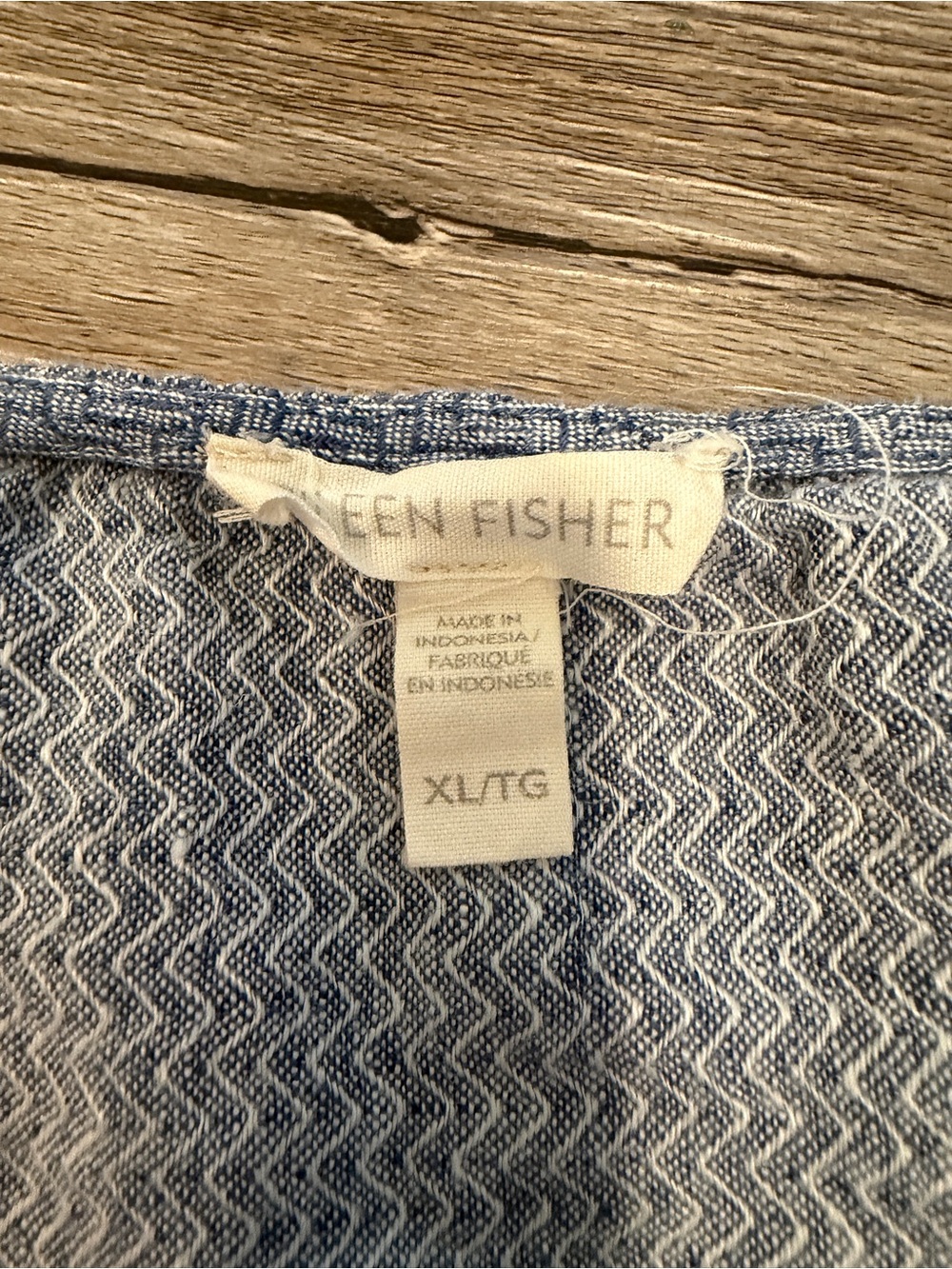 Eileen Fisher Shift Dress Organic Linen Costal Natural Fiber - Picture 4 of 6